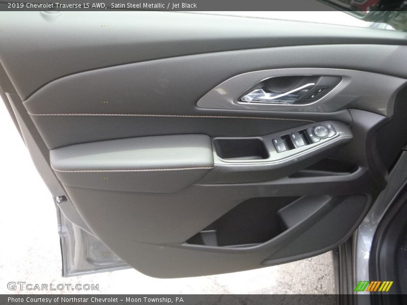 Satin Steel Metallic / Jet Black 2019 Chevrolet Traverse LS AWD