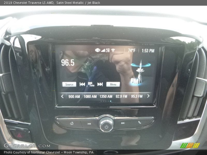 Satin Steel Metallic / Jet Black 2019 Chevrolet Traverse LS AWD