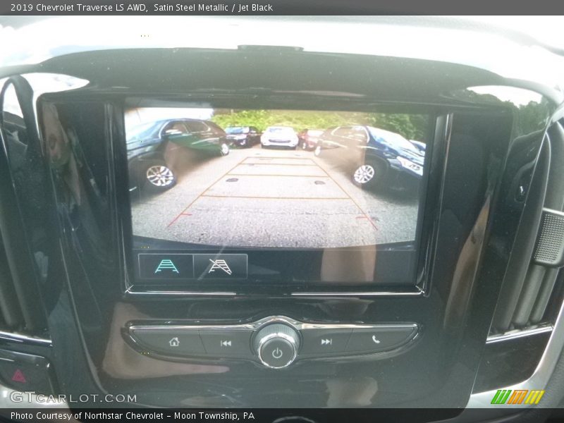Satin Steel Metallic / Jet Black 2019 Chevrolet Traverse LS AWD