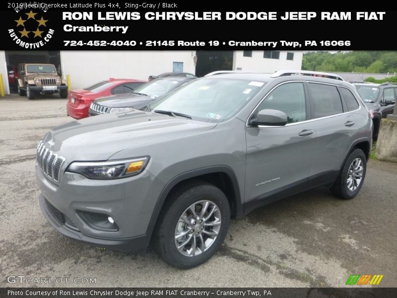 Sting-Gray / Black 2019 Jeep Cherokee Latitude Plus 4x4