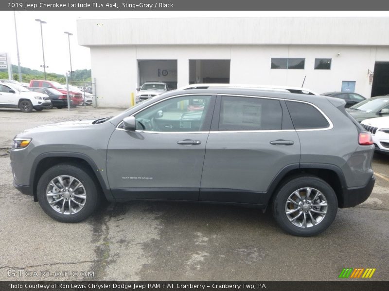 Sting-Gray / Black 2019 Jeep Cherokee Latitude Plus 4x4