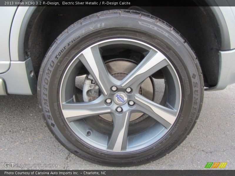 Electric Silver Metallic / R-Design Calcite 2013 Volvo XC90 3.2 R-Design