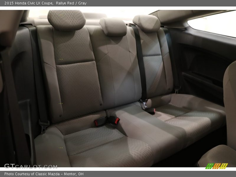 Rallye Red / Gray 2015 Honda Civic LX Coupe