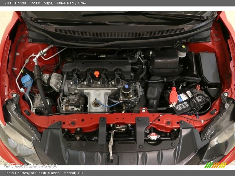 Rallye Red / Gray 2015 Honda Civic LX Coupe