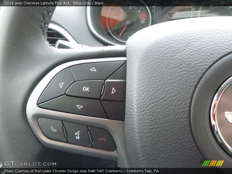 Sting-Gray / Black 2019 Jeep Cherokee Latitude Plus 4x4