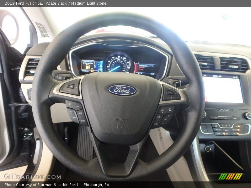 Agate Black / Medium Light Stone 2019 Ford Fusion SE