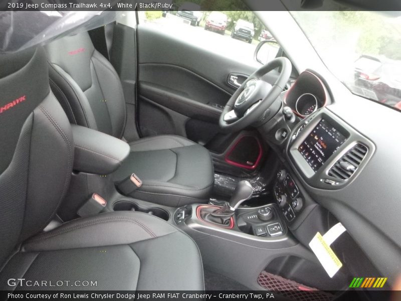 White / Black/Ruby 2019 Jeep Compass Trailhawk 4x4