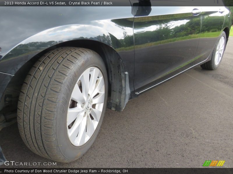 Crystal Black Pearl / Black 2013 Honda Accord EX-L V6 Sedan