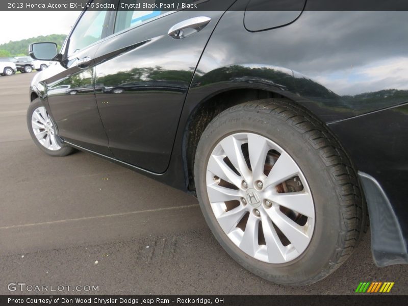 Crystal Black Pearl / Black 2013 Honda Accord EX-L V6 Sedan