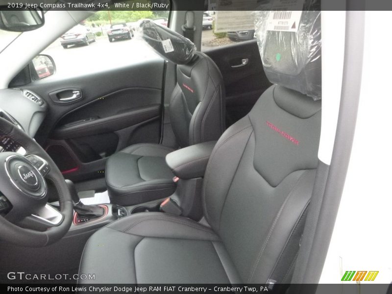 White / Black/Ruby 2019 Jeep Compass Trailhawk 4x4