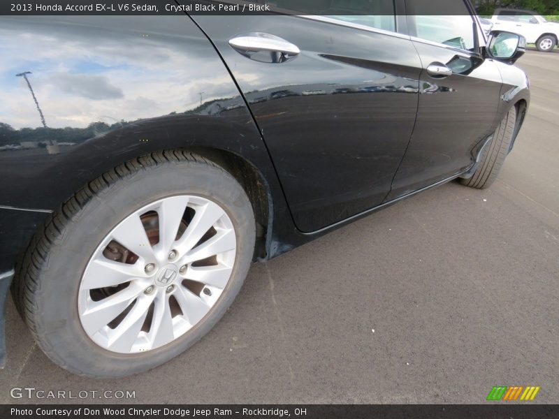 Crystal Black Pearl / Black 2013 Honda Accord EX-L V6 Sedan