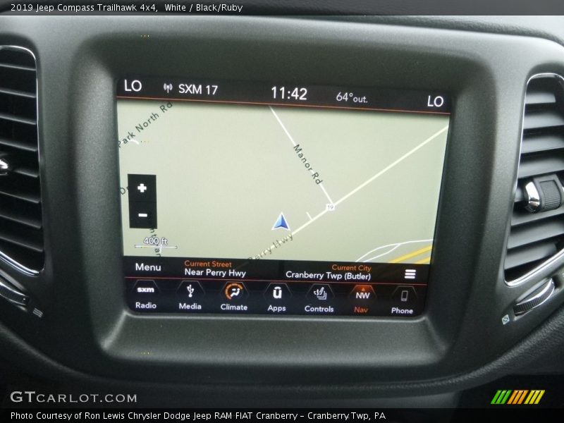 White / Black/Ruby 2019 Jeep Compass Trailhawk 4x4