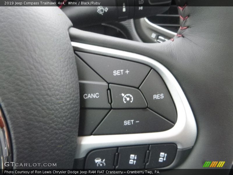 White / Black/Ruby 2019 Jeep Compass Trailhawk 4x4