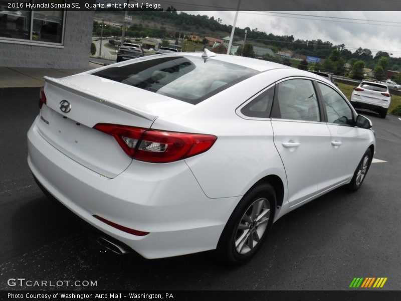 Quartz White Pearl / Beige 2016 Hyundai Sonata SE