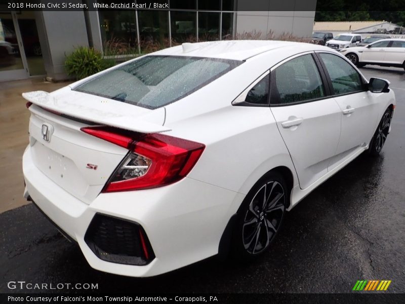 White Orchid Pearl / Black 2018 Honda Civic Si Sedan