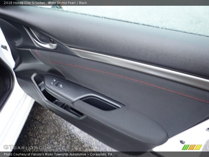 White Orchid Pearl / Black 2018 Honda Civic Si Sedan