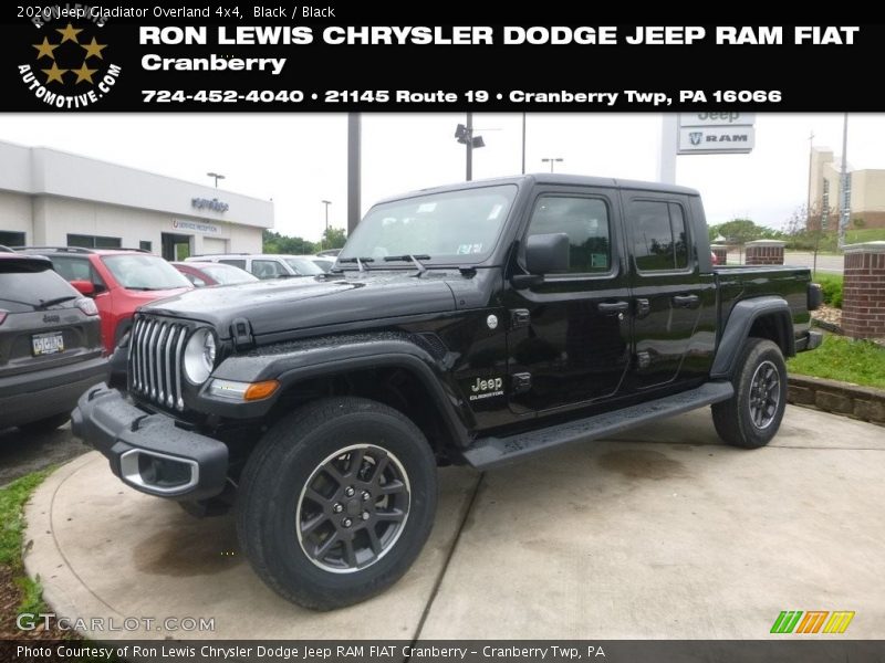 Black / Black 2020 Jeep Gladiator Overland 4x4