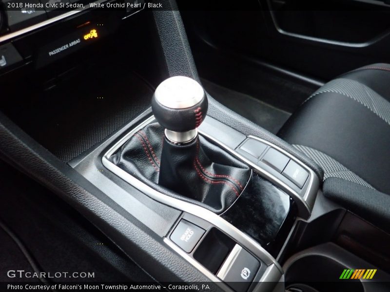 White Orchid Pearl / Black 2018 Honda Civic Si Sedan