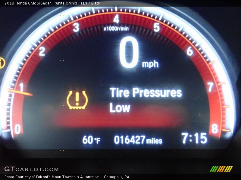 White Orchid Pearl / Black 2018 Honda Civic Si Sedan
