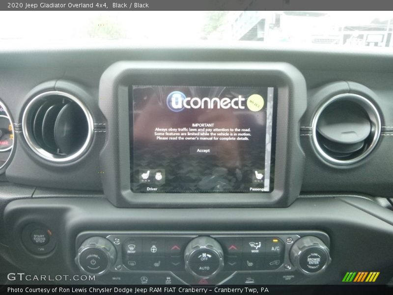 Controls of 2020 Gladiator Overland 4x4