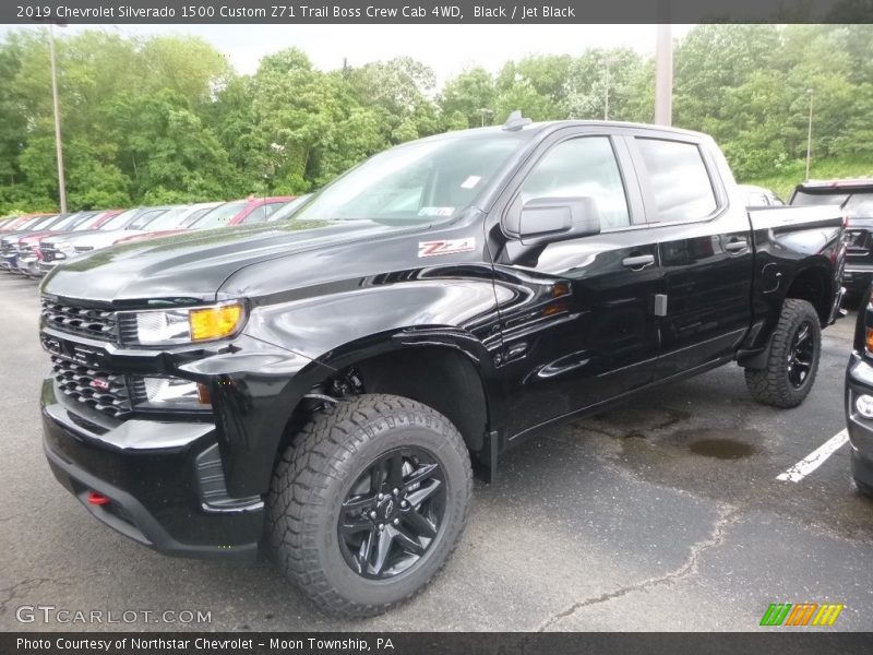 Black / Jet Black 2019 Chevrolet Silverado 1500 Custom Z71 Trail Boss Crew Cab 4WD