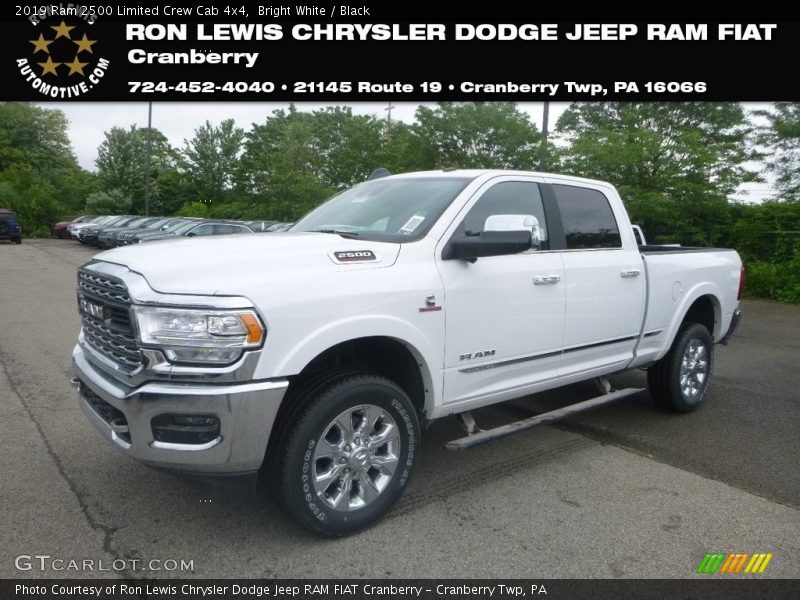 Bright White / Black 2019 Ram 2500 Limited Crew Cab 4x4