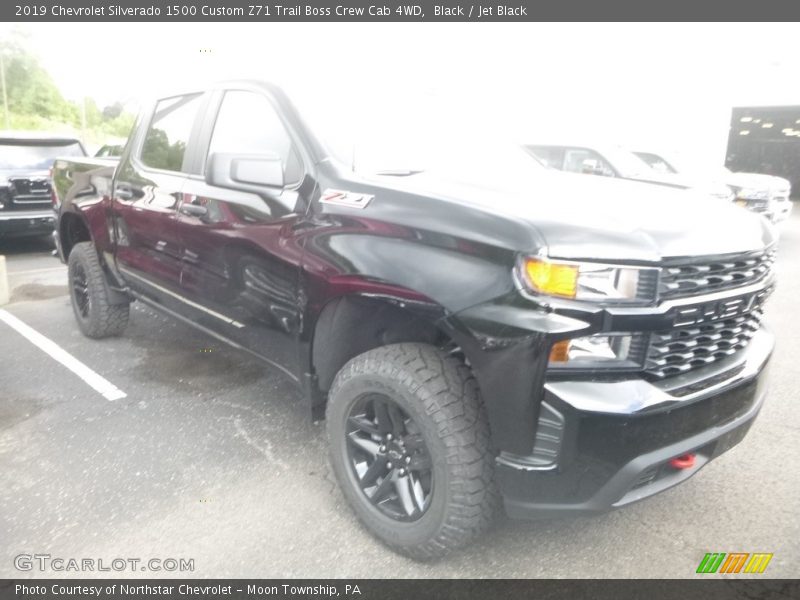 Black / Jet Black 2019 Chevrolet Silverado 1500 Custom Z71 Trail Boss Crew Cab 4WD