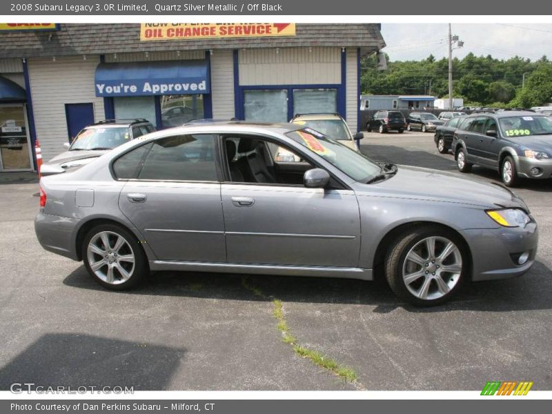 Quartz Silver Metallic / Off Black 2008 Subaru Legacy 3.0R Limited