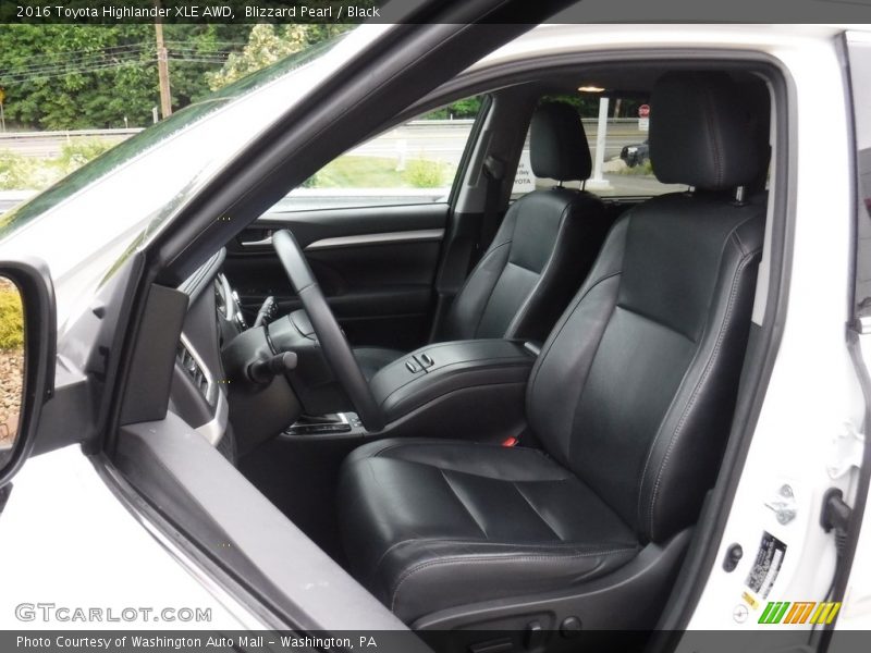 Blizzard Pearl / Black 2016 Toyota Highlander XLE AWD