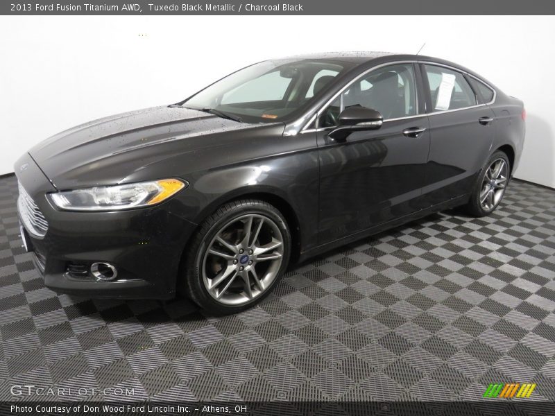 Tuxedo Black Metallic / Charcoal Black 2013 Ford Fusion Titanium AWD