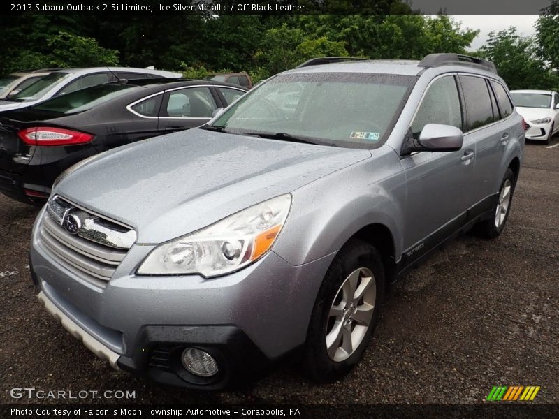 Ice Silver Metallic / Off Black Leather 2013 Subaru Outback 2.5i Limited