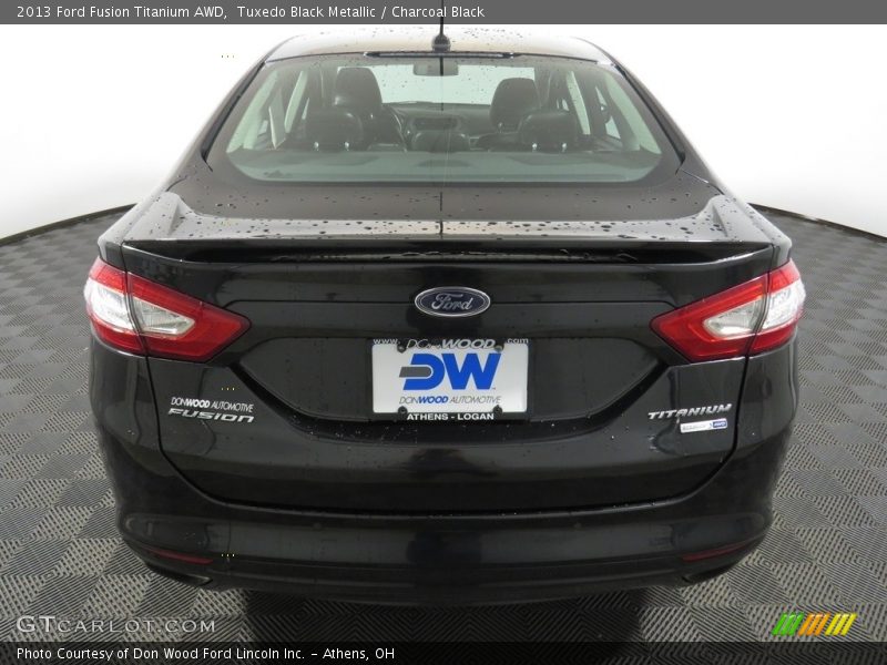 Tuxedo Black Metallic / Charcoal Black 2013 Ford Fusion Titanium AWD