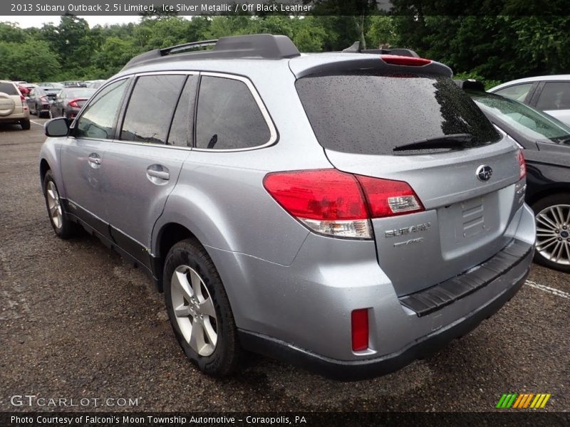 Ice Silver Metallic / Off Black Leather 2013 Subaru Outback 2.5i Limited
