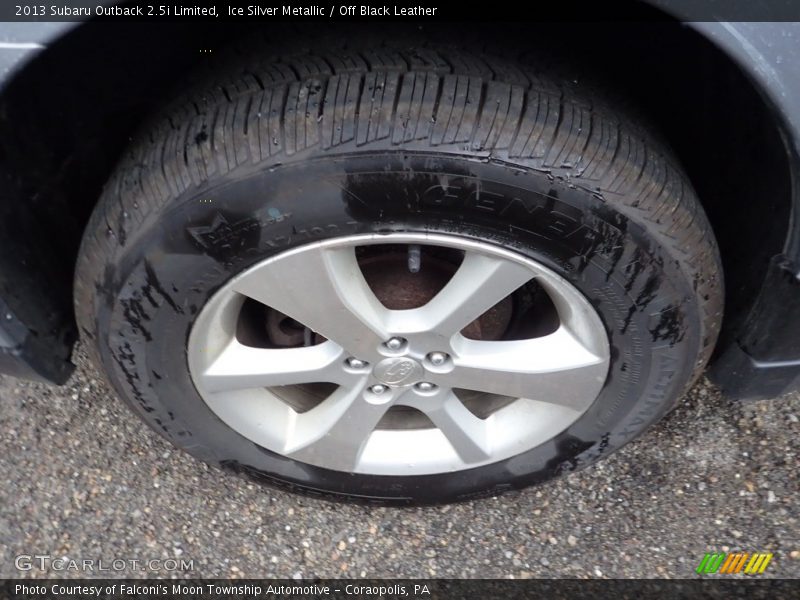 Ice Silver Metallic / Off Black Leather 2013 Subaru Outback 2.5i Limited