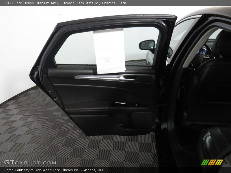 Tuxedo Black Metallic / Charcoal Black 2013 Ford Fusion Titanium AWD