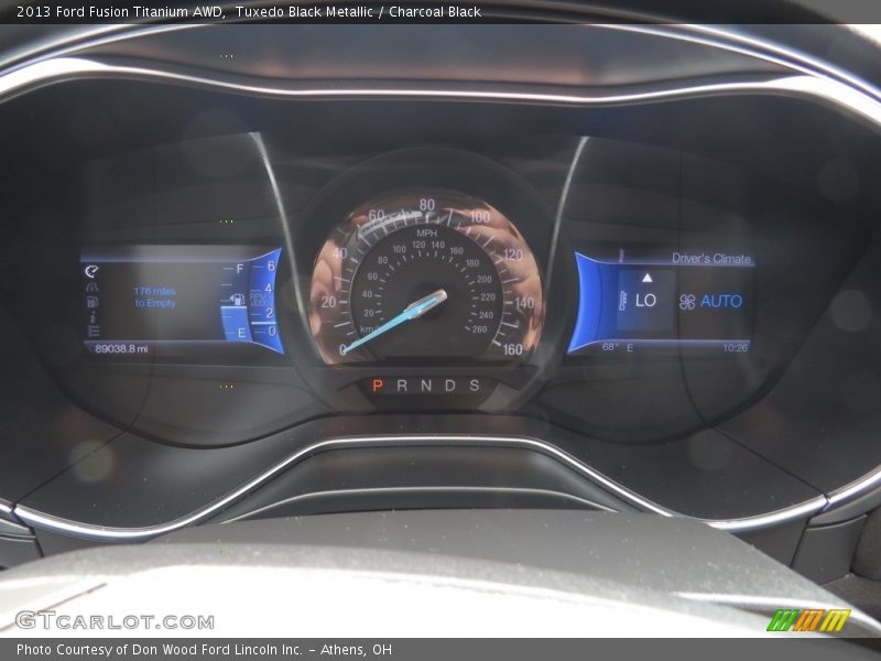 Tuxedo Black Metallic / Charcoal Black 2013 Ford Fusion Titanium AWD