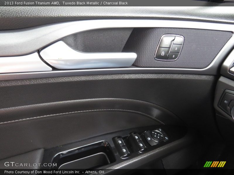 Tuxedo Black Metallic / Charcoal Black 2013 Ford Fusion Titanium AWD