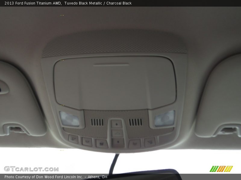 Tuxedo Black Metallic / Charcoal Black 2013 Ford Fusion Titanium AWD