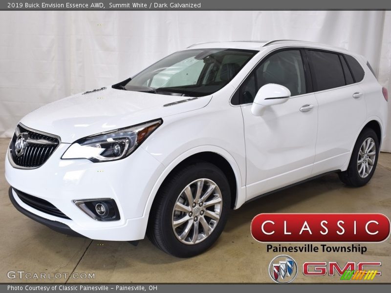 Summit White / Dark Galvanized 2019 Buick Envision Essence AWD