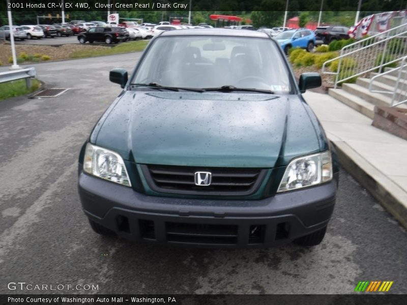 Clover Green Pearl / Dark Gray 2001 Honda CR-V EX 4WD