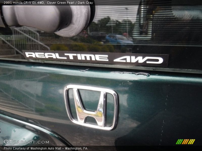 Clover Green Pearl / Dark Gray 2001 Honda CR-V EX 4WD