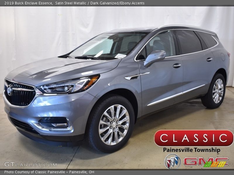 Satin Steel Metallic / Dark Galvanized/Ebony Accents 2019 Buick Enclave Essence