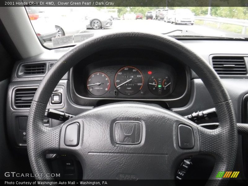 Clover Green Pearl / Dark Gray 2001 Honda CR-V EX 4WD
