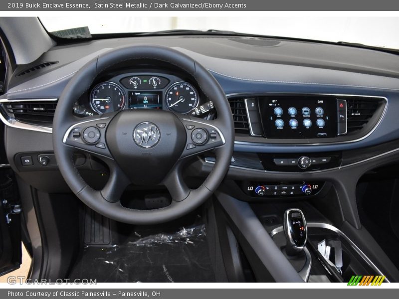 Satin Steel Metallic / Dark Galvanized/Ebony Accents 2019 Buick Enclave Essence