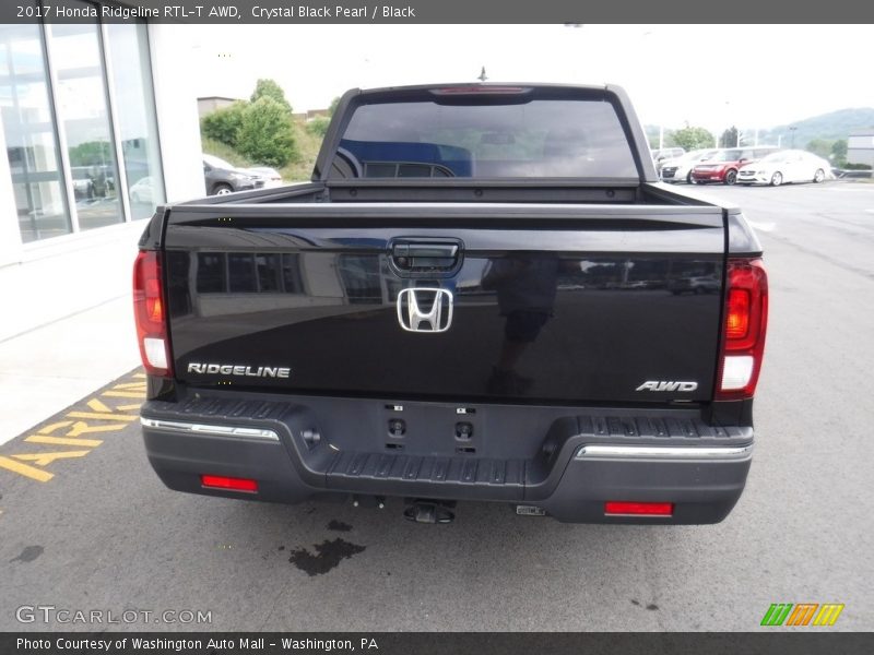 Crystal Black Pearl / Black 2017 Honda Ridgeline RTL-T AWD