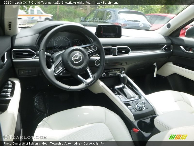 Snowflake White Pearl Mica / Parchment 2019 Mazda CX-5 Grand Touring AWD