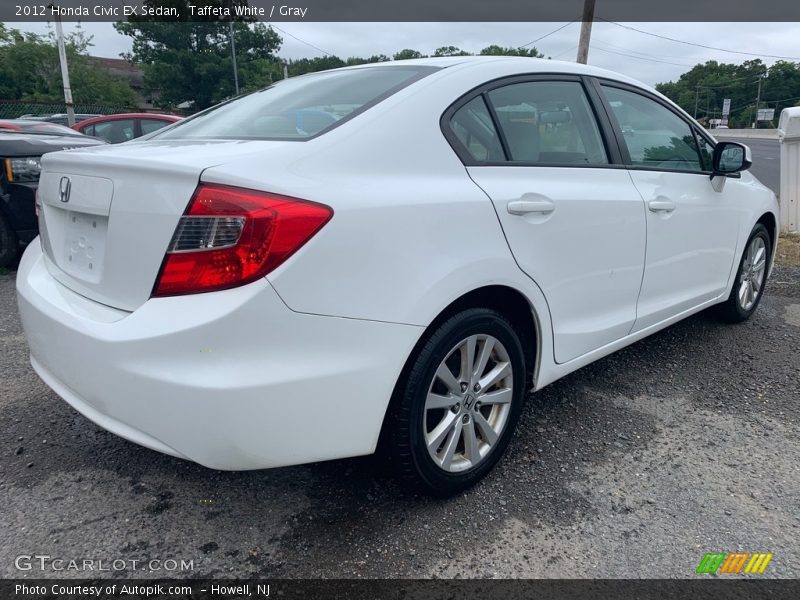 Taffeta White / Gray 2012 Honda Civic EX Sedan