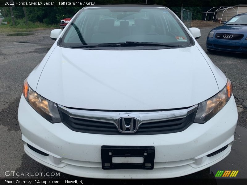Taffeta White / Gray 2012 Honda Civic EX Sedan