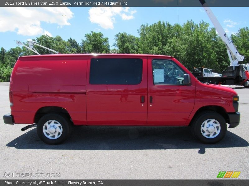 Vermillion Red / Medium Flint 2013 Ford E Series Van E250 Cargo