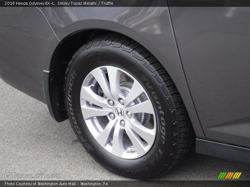 Smoky Topaz Metallic / Truffle 2016 Honda Odyssey EX-L